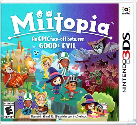 miitopia 3ds side of the box, Miitopia boxarts for nintendo 3ds