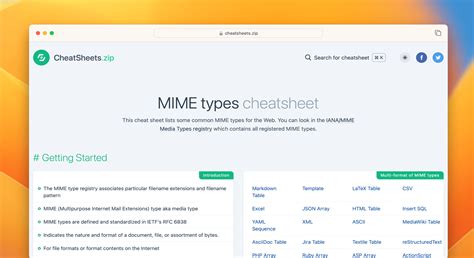 mime type video player, Mime type – nbftools
