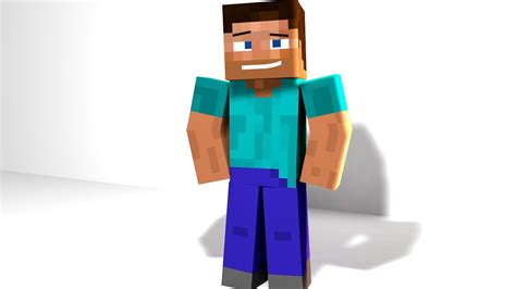 minecraft steve 4d, Minecraft steve