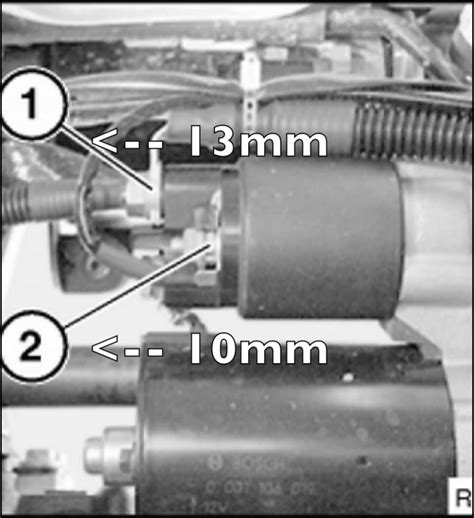 mini cooper motor starter wiring 