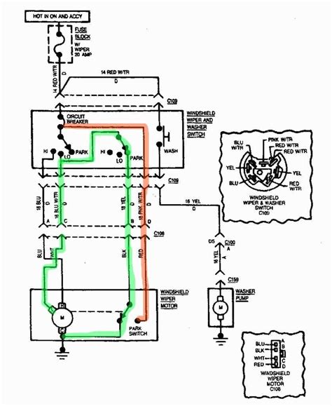 mini windshield wiper motor wiring diagram 