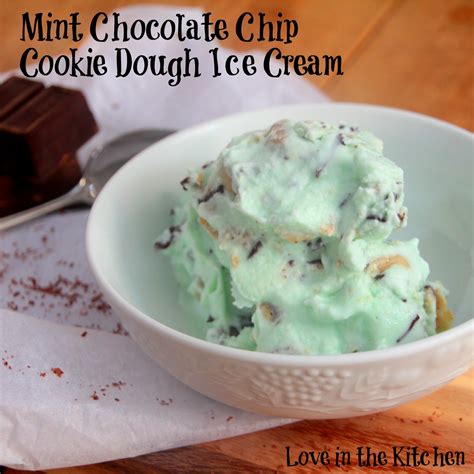 mint chocolate chip cookie dough ice cream