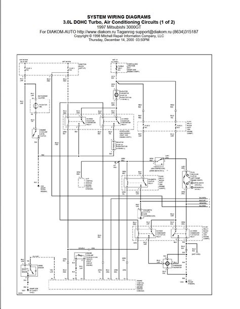 mitsubishi 3000gt ac wiring diagrams 