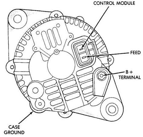 mitsubishi alternator wiring diagram 