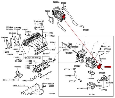 mitsubishi mirage engine diagram and sensor located 