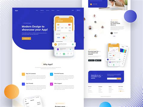 mobile-app landing page ui, Ui dribbble fcfcfc bootstrap. Mobile app landing page ui design version_02 by ansal mahajan on dribbble