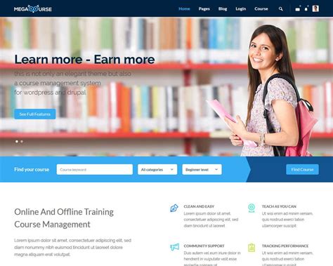 modern website templates education, Education website templates