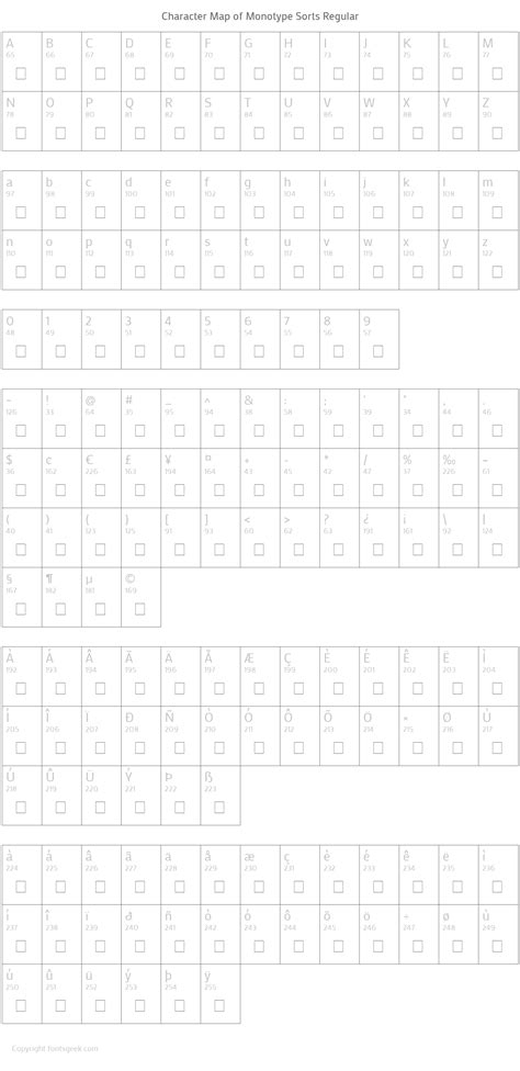 monotype sorts font cheat sheet, Monotype sorts fontsgeek. Monotype sorts 2 regular : download for free, view sample text, rating