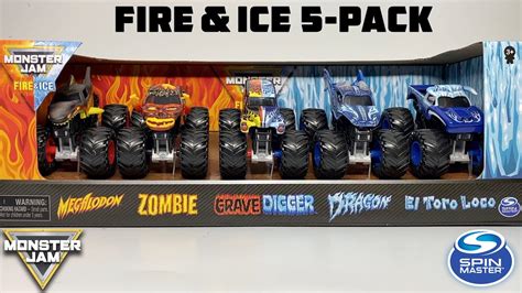 monster jam fire and ice 5 pack