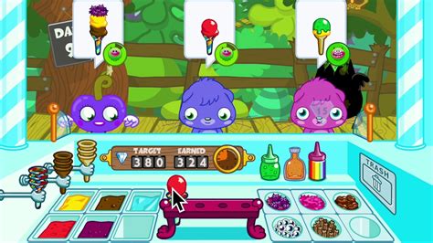 moshi monsters ice cream game