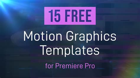 Motion Graphics Templates Premiere Pro