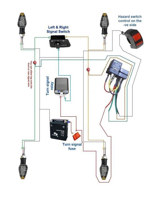 motorcycle hazard lights wiring diagram 