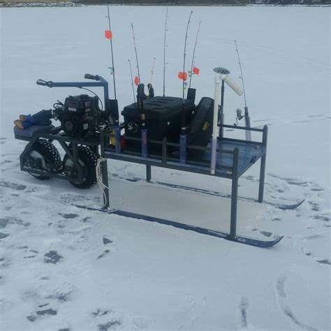 motorized ice fishing sled