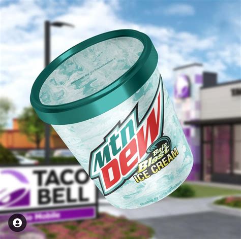 mountain dew baja blast ice cream