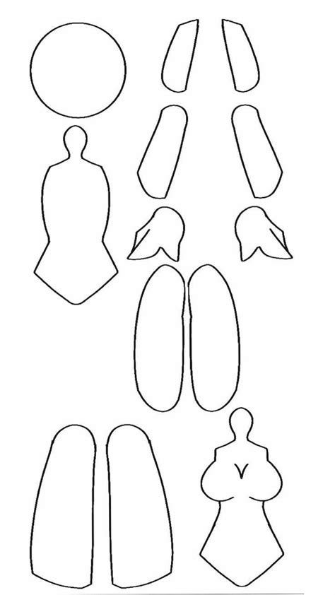 Moveable Paper Doll Template