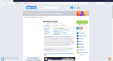 mozilla firefox version 48 64 bit, Se vuelve a retrasar la versión de firefox para 64 bit. Mozilla firefox browser free