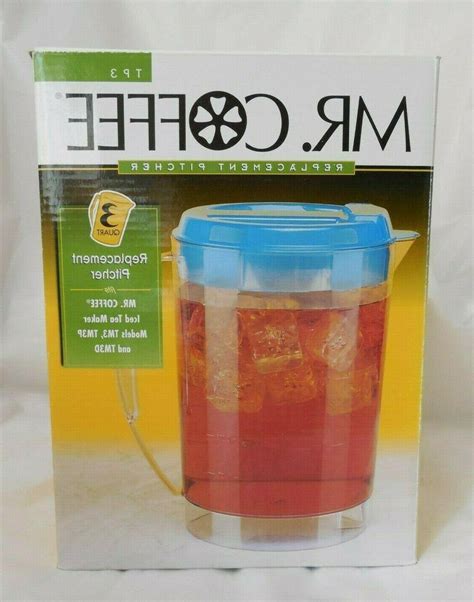 mr. coffee iced tea maker replacement pitcher 3 qt