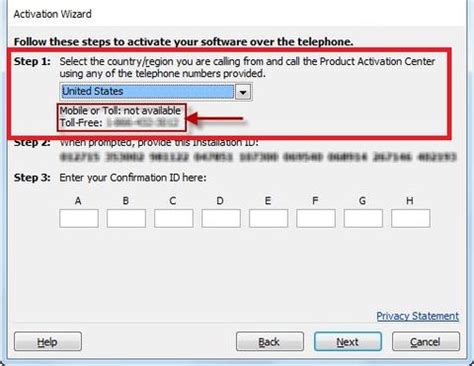 ms office 2007 telephone activation code, Ms office telephone activation