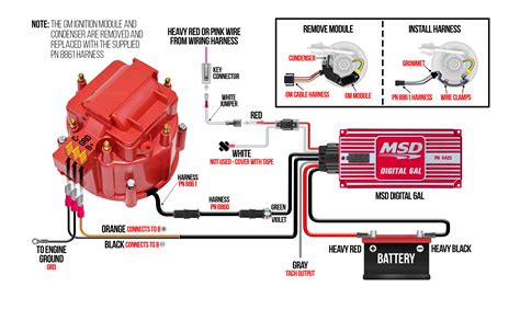 msd 6al wiring diagram parts 
