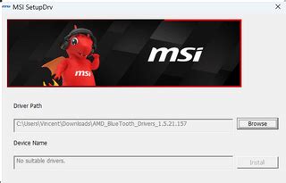msi bluetooth no suitable drivers, Msi motherboard audio drivers windows 10