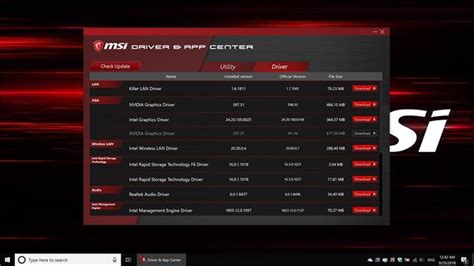 msi driver and app, Msi driver & app center – (windows apps) — appagg