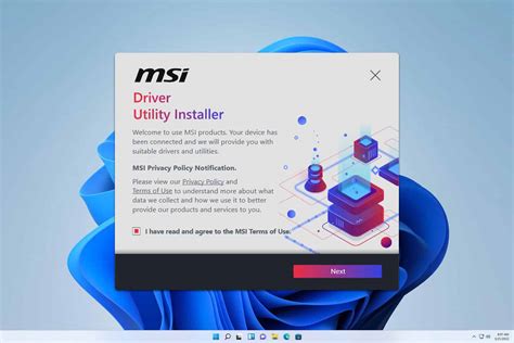 msi driver utility installer does not start, Driver & software installation with msi driver utility installer (dui)