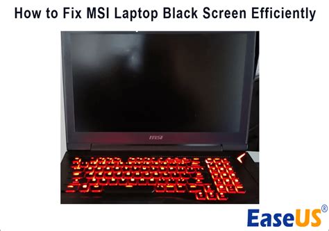 msi laptop black screen with cursor, If you are not able to fix black screen issue of your msi laptop, this