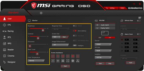 msi settings for gaming, Msi gaming osd 2.0 best settings. Osd msi response možnosti jsou gamma nastavení computer