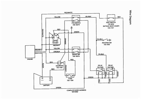 mtd wiring harness diagram 