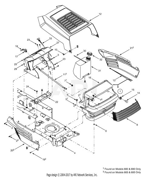 mtd wiring schematic model 13ah660f352 