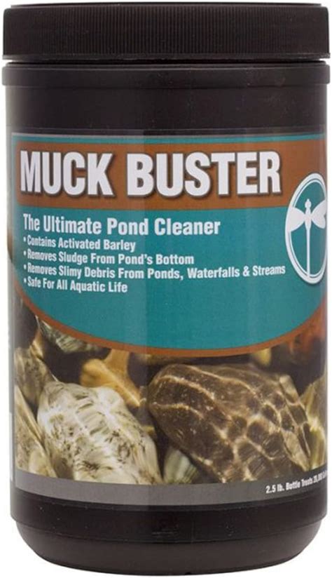 muck cleaner, Crystal blue natural pond cleaner, pond muck scum remover. Muck reducing pellets