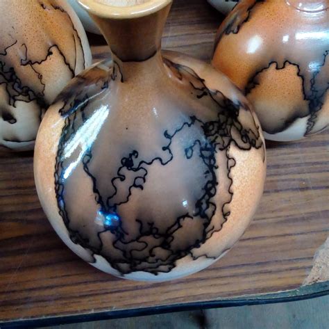 mud duck china pottery, Rare vintage mud clay green duck on tan base figurine china