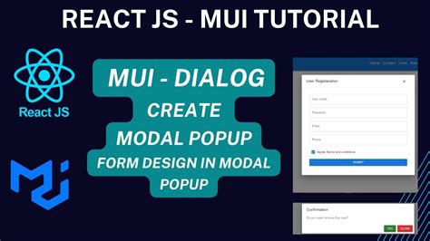 mui box for react, Mui dialog in react js
