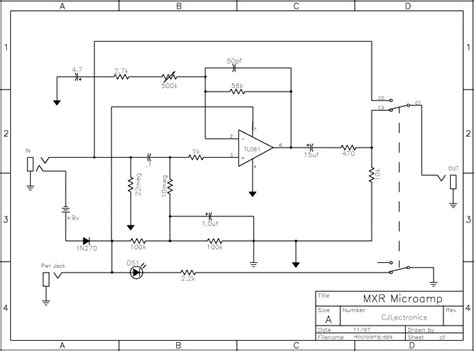 mxr pre amp wiring diagram 