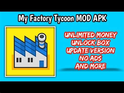 my factory tycoon mod apk, My factory tycoon apk download for android free. Tycoon factory android