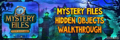 Mystery Files Hidden Objects Walkthrough Puzzles