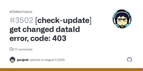 nacos get changed dataid error code 403, Nacos [check-update] get changed dataid error 导致服务不停打印error日志，导致oom