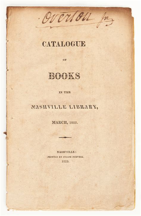 Nashville Library Catalog