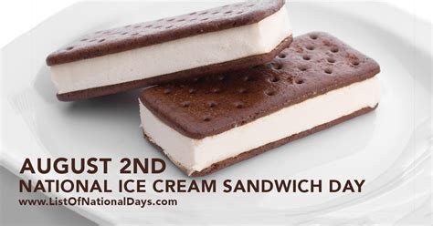national ice cream sandwhich day