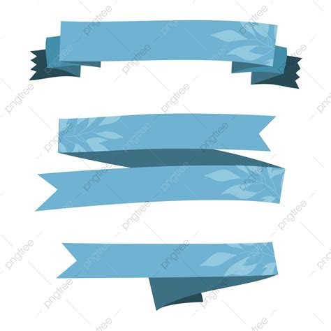 natural blue ribbon vector, Set of ribbons. blue ribbon vector collection 4924680 vector art at