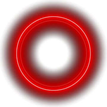 neon lights transparent red circle, Red neon circle png transparent images free download