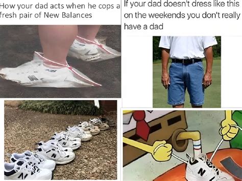 new balance dad shoes meme