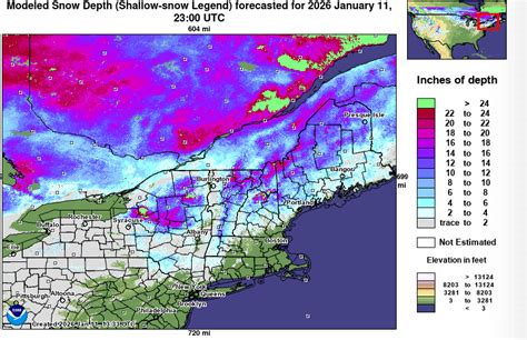 New England Snow Depth Chart