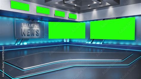 news station plain background, 