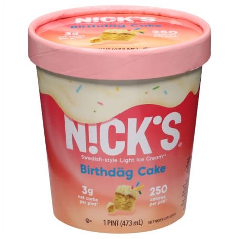 nicks birthday cake ice cream