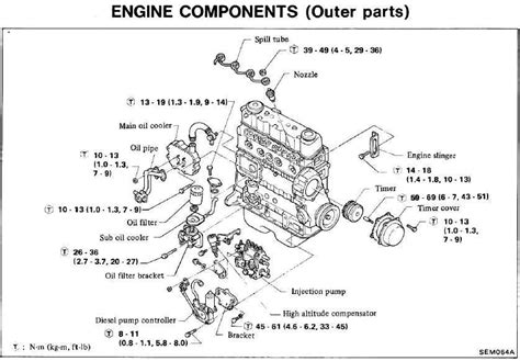 nissan engine parts diagram 