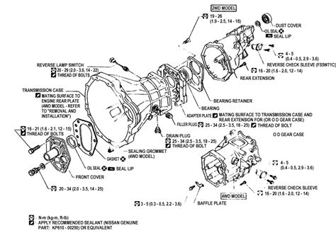 nissan transmission diagrams 