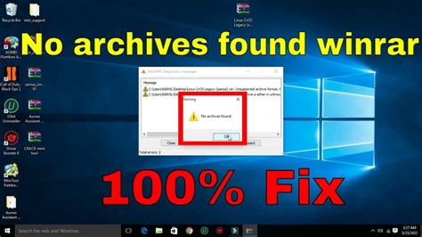 no archives found winrar fix, Winrar archives found error fix. How to fix winrar no archives found error quick & easy