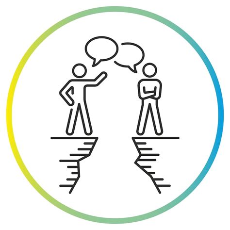 no communication gap icon, An icon design of no communication 24035765 vector art at vecteezy