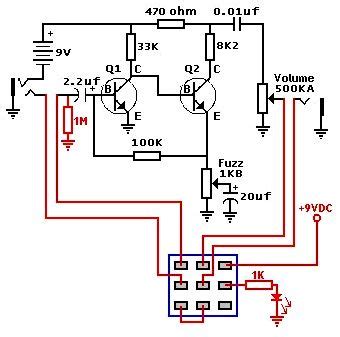 no fuzz face wiring diagram led 